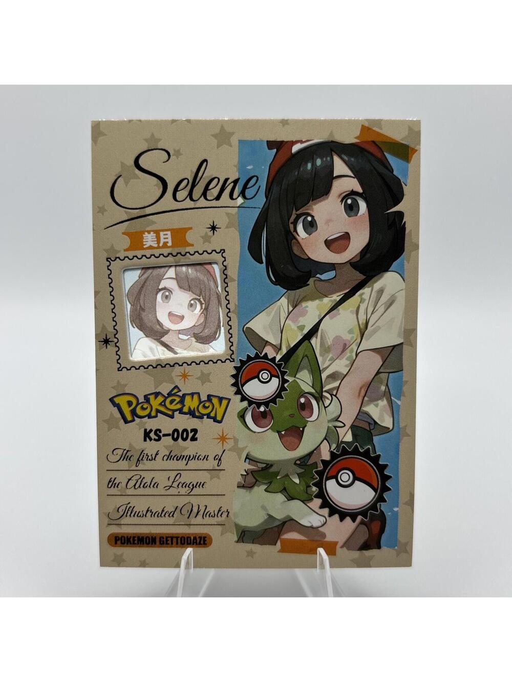 Pokemon Mengka HIT 1.0 - Serialized Selene 002/788 Card - KS-002